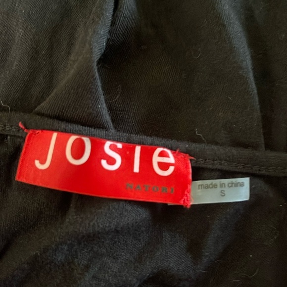 Josie by Natori - Black and Pink Essential Chamise - S - Picture 2 of 5